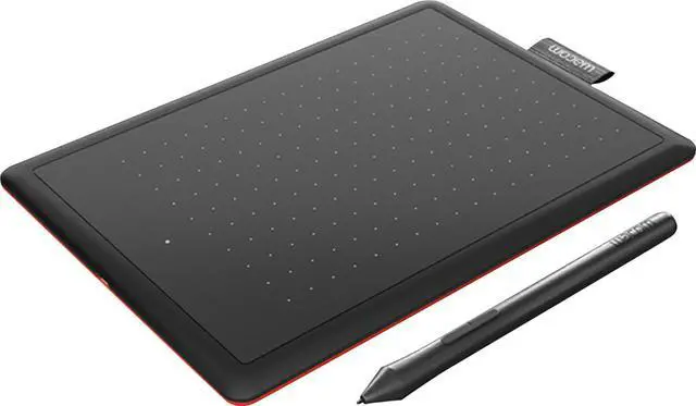 Alt view image 11 of 20 - One by Wacom - Graphic Drawing Tablet for Beginners, Small Black & Red, Compatible with Windows and Mac
