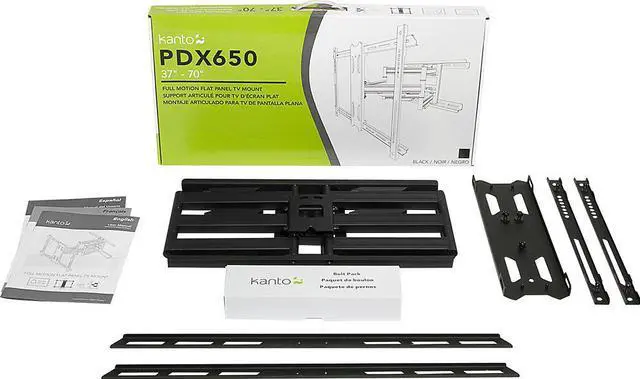 Alt view image 11 of 17 - Kanto PDX650 Articulating Full Motion TV Mount for 37" - 75" TV (Black)