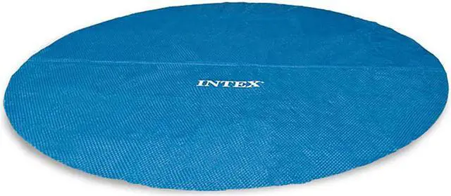 Alt view image 8 of 11 - Intex 12 Ft Round Easy Set and Metal Frame Swimming Pool Solar Tarp, Cover Only
