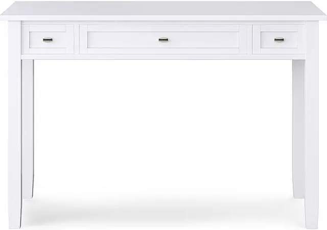 Alt view image 2 of 13 - Warm Shaker SOLID WOOD 48 in Wide Writing Office Desk