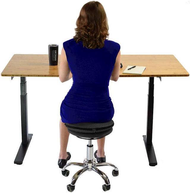 Alt view image 13 of 16 - Wobble Stool Air balance ball chair on wheels alternative rolling stool with wheels flexible seating classroom stools standing desk stool yoga ball chair adhd chair wobble stools for classroom seating