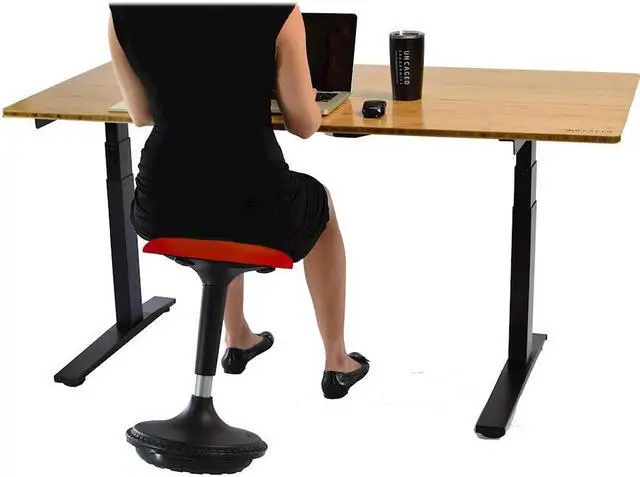 Alt view image 2 of 8 - New Uncaged Ergonomics Wsf-R Wobble Stool