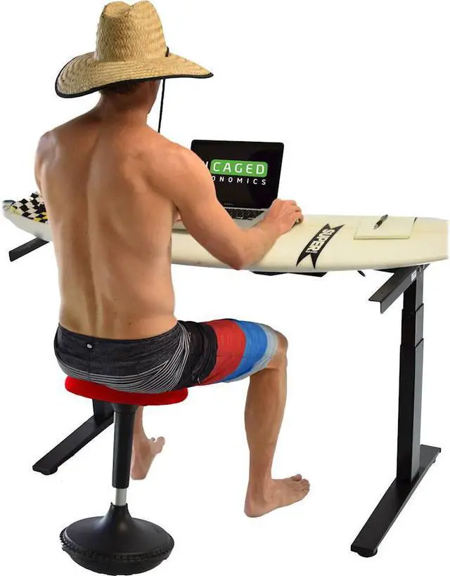 Alt view image 4 of 8 - New Uncaged Ergonomics Wsf-R Wobble Stool