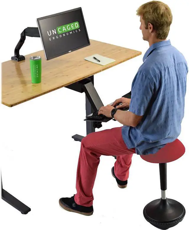 Alt view image 3 of 8 - New Uncaged Ergonomics Wsf-R Wobble Stool