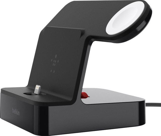 Alt view image 6 of 20 - Belkin PowerHouse Charge Dock for Apple Watch + iPhone X Models, Black