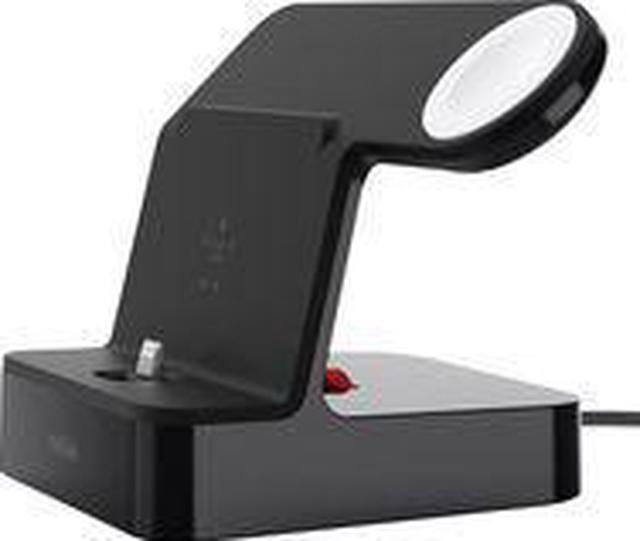 Alt view image 7 of 20 - Belkin PowerHouse Charge Dock for Apple Watch + iPhone X Models, Black