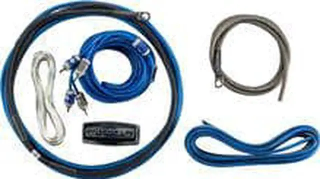 Alt view image 6 of 6 - Kicker 46CK8 Complete 8AWG Amp Wiring Kit with 2-CH Patch Cable and Speaker Wire