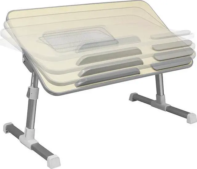 Alt view image 20 of 20 - Aluratek Adjustable Ergonomic Laptop Cooling Table With Fan
