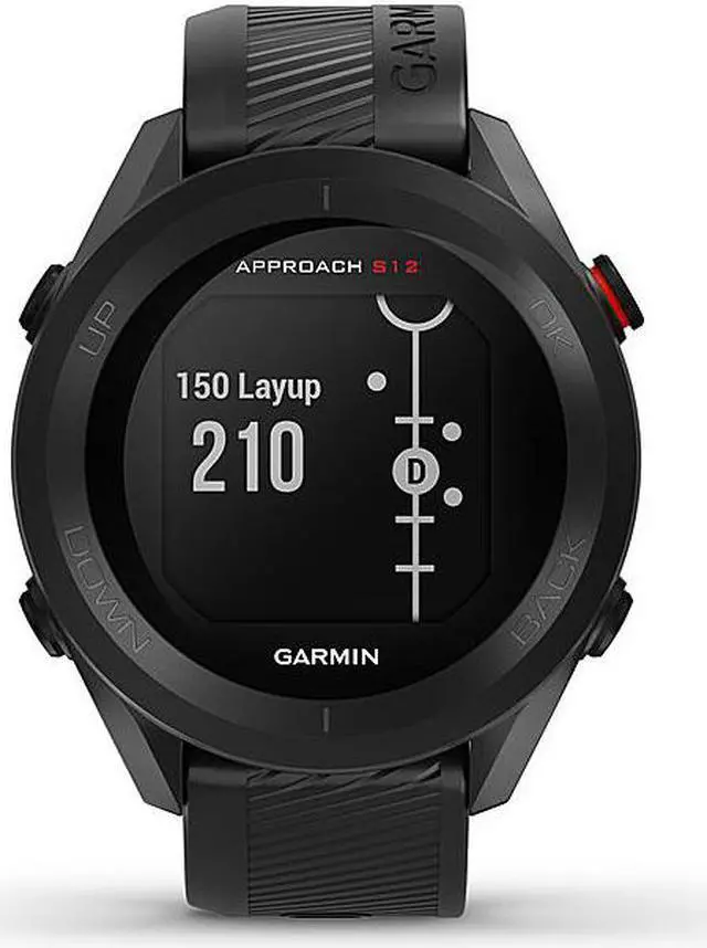 Alt view image 5 of 15 - Garmin Approach S12, Easy-to-Use GPS Golf Watch, 42k+ Preloaded Courses, Black, 010-02472-00