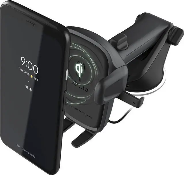 Alt view image 14 of 20 - iOttie Wireless Car Charger Easy One Touch Wireless 2 Qi Charging Dashboard Phone Mount for iPhone, Samsung Galaxy, Huawei, LG, Smartphones