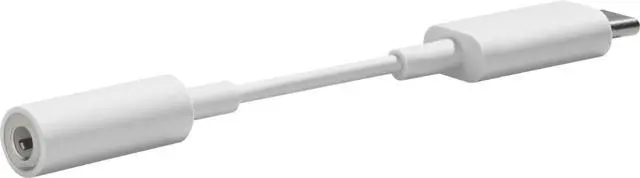 Alt view image 9 of 13 - Google USB Type C to 3.5mm Headphone Adapter Pixel, XL, Pixel 2, XL, Pixel 3, Pixel 3XL, Other USB Type-C Phones - White