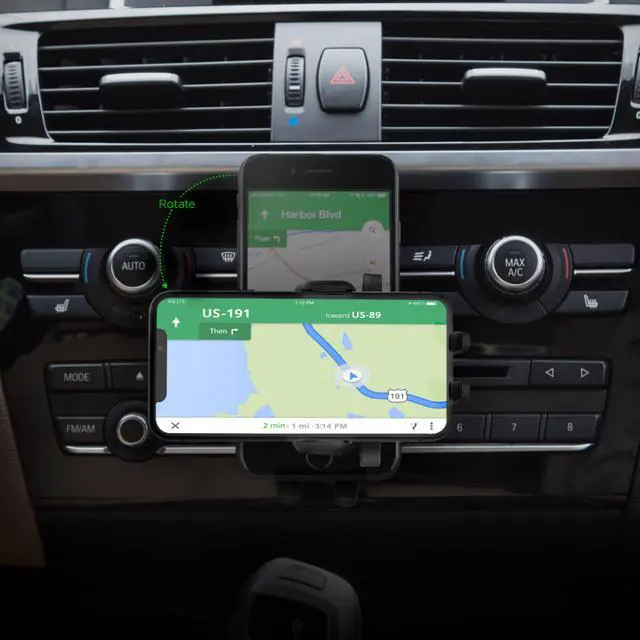 Alt view image 5 of 13 - iOttie Easy One Touch 5 CD Slot Mount Universal Black Car Holders And Mounts