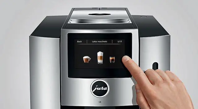 Alt view image 12 of 15 - jura s8 automatic coffee machine, chrome