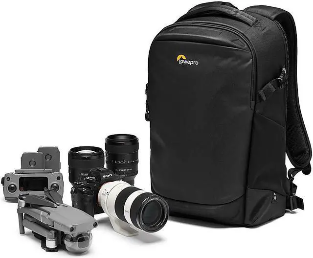 Alt view image 5 of 20 - lowepro flipside bp 300 aw iii mirrorless and dslr camera backpack - black - with rear access - with side access - with adjustable dividers - for mirrorless like sony ?7 - lp37350-