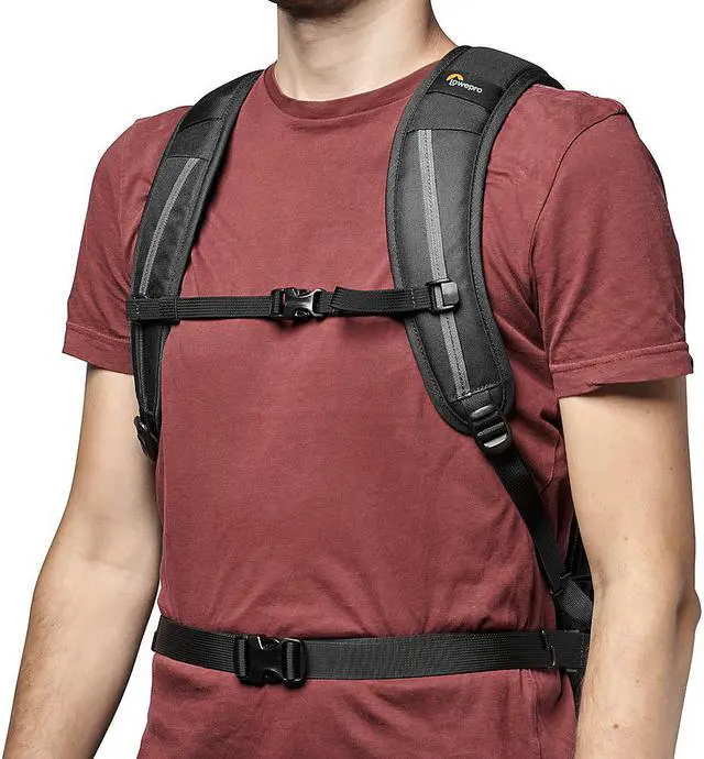 Alt view image 6 of 20 - lowepro flipside bp 300 aw iii mirrorless and dslr camera backpack - black - with rear access - with side access - with adjustable dividers - for mirrorless like sony ?7 - lp37350-