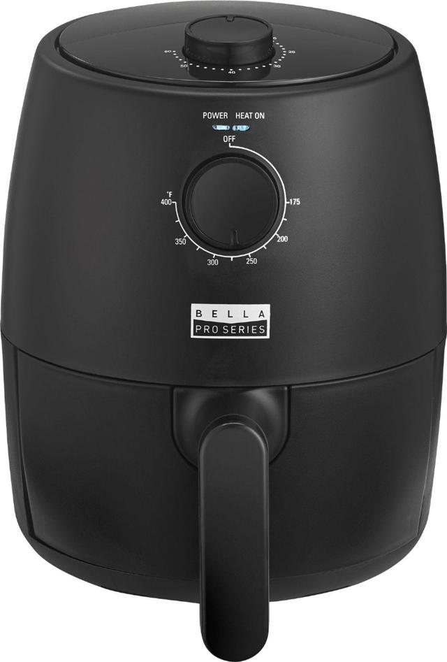 Bella Pro Series - 2-qt. Analog Air Fryer - Black Matte 