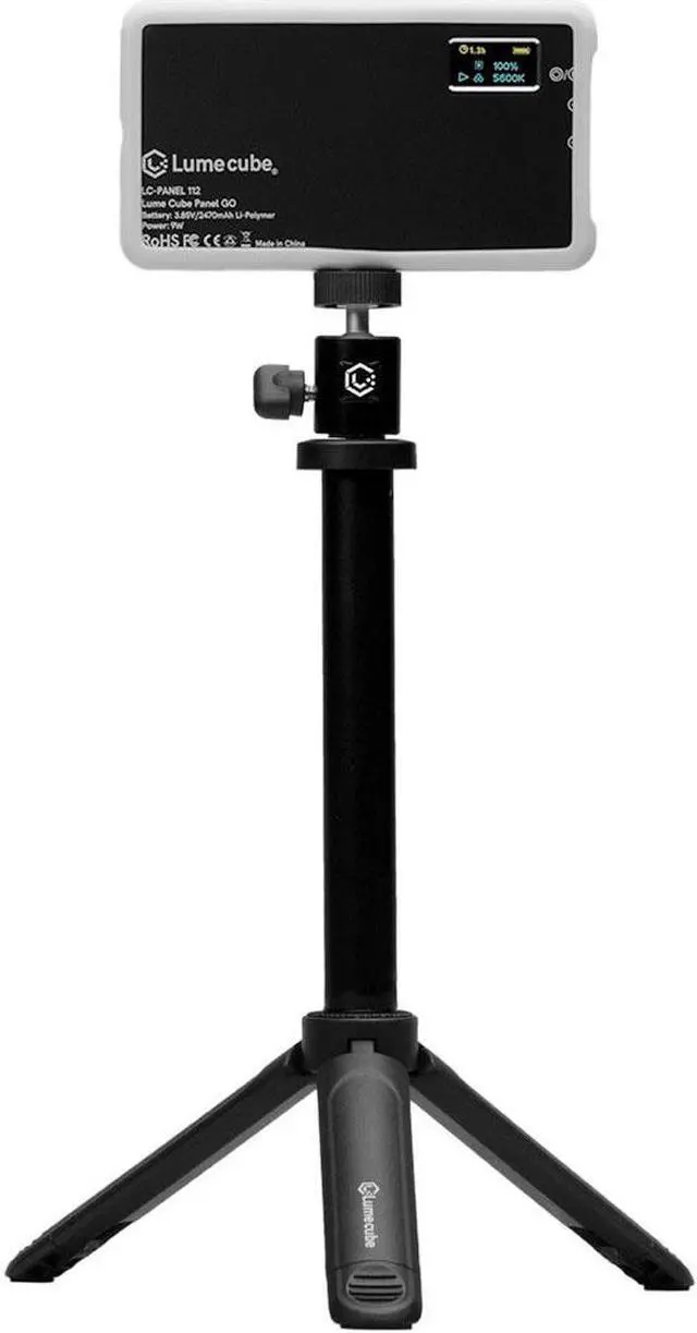 Alt view image 13 of 14 - Lume Cube Broadcast Lighting Kit with Panel GO Bi-Color LED Light #LC-BLK