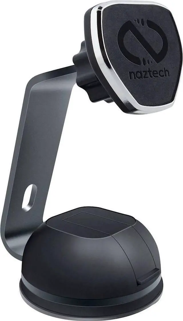 Alt view image 12 of 18 - naztech magbuddy magnetic desktop cell phone mount. easy access to apps, messages, emails, photos & videos. use at workplace, home, for iphone x /8/8 plus, samsung s9 / s9+/ note 8 /smartphones & more