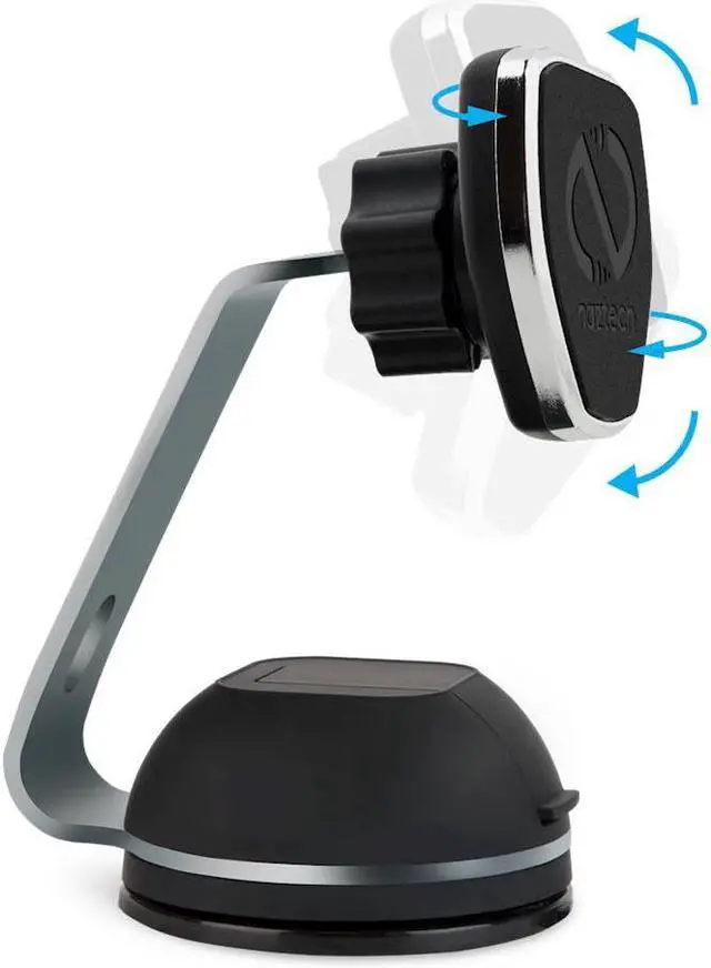 Alt view image 18 of 18 - naztech magbuddy magnetic desktop cell phone mount. easy access to apps, messages, emails, photos & videos. use at workplace, home, for iphone x /8/8 plus, samsung s9 / s9+/ note 8 /smartphones & more
