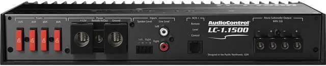 Alt view image 17 of 20 - AudioControl LC-1.1500 Mono Subwoofer Amplifier