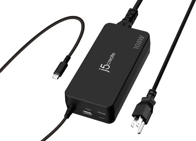 Alt view image 8 of 13 - j5create 108W PD USB-C® Super Charger
