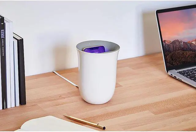 Alt view image 4 of 15 - New Lexon 24453Vrp Oblio 10W Qi Certified Wireless Charger With Built In Uv-Sanitizer
