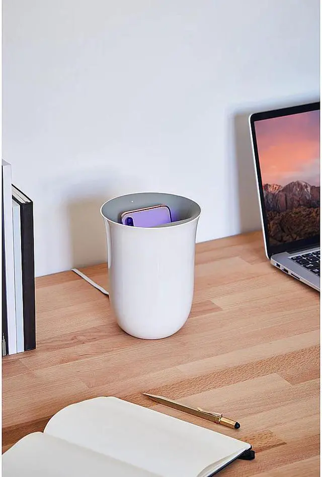 Alt view image 6 of 15 - New Lexon 24453Vrp Oblio 10W Qi Certified Wireless Charger With Built In Uv-Sanitizer