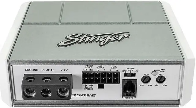 Alt view image 3 of 9 - Stinger SPX350X2 2Ch Micro 350 Watt Amplifier Compact For Mobile Applications