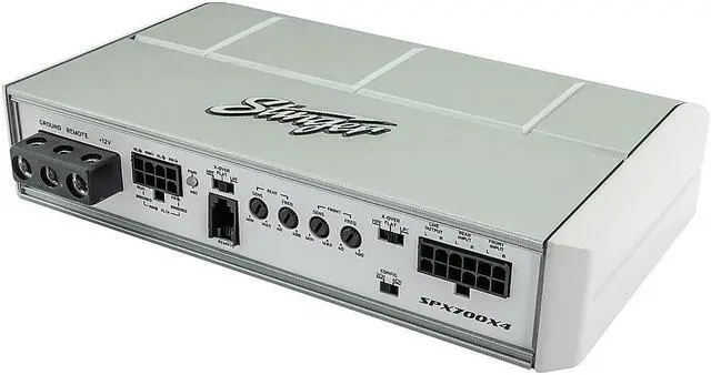 Alt view image 7 of 8 - Stinger SPX700X4 4Ch Micro 700Watt Amplifier For Mobile Applications