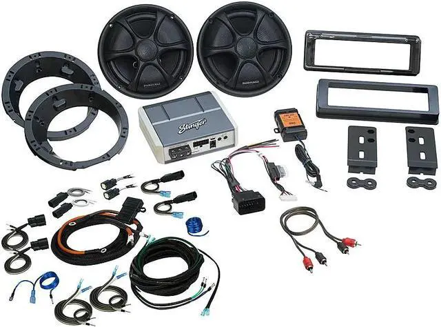 Alt view image 5 of 8 - Stinger SVTHD9813KIT Plug & Play Speaker/Amp Kit for Harley