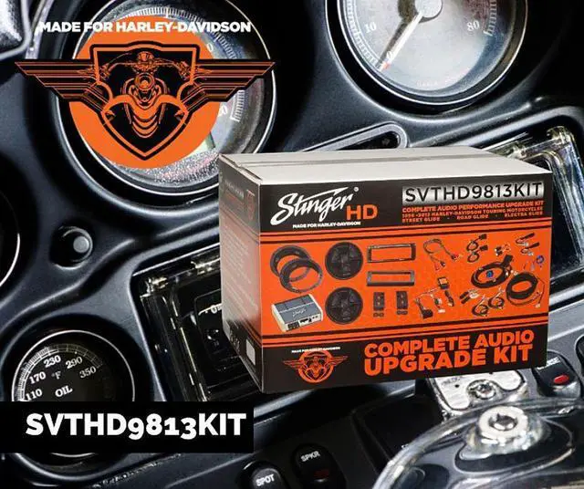 Alt view image 7 of 8 - Stinger SVTHD9813KIT Plug & Play Speaker/Amp Kit for Harley