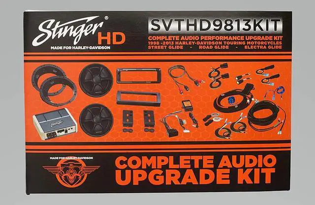 Alt view image 8 of 8 - Stinger SVTHD9813KIT Plug & Play Speaker/Amp Kit for Harley