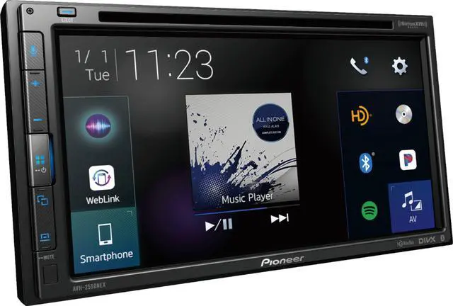 Alt view image 10 of 18 - Pioneer AVH-2550NEX 6.8" Double-Din Multimedia CD/DVD with Bluetooth