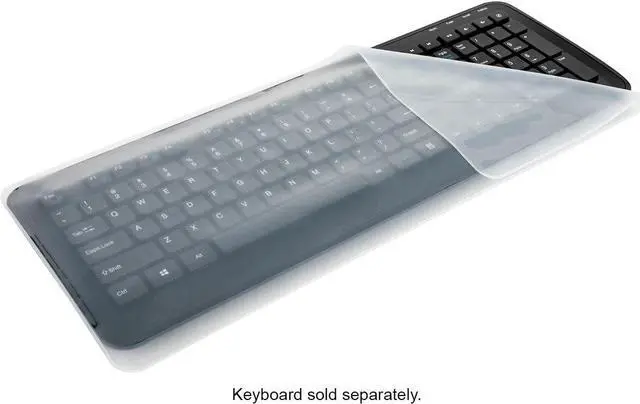 Alt view image 4 of 6 - Targus Universal Keyboard Cover - Extra Large - Clear - 3 Pack - AWV338GL