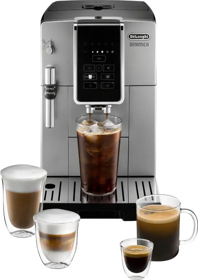 Main image of New De'Longhi Ecam35025Sb Dinamica Truebrew Over Ice Fully Automatic Coffee And Espresso Machine, With Premium Adjustable Frother