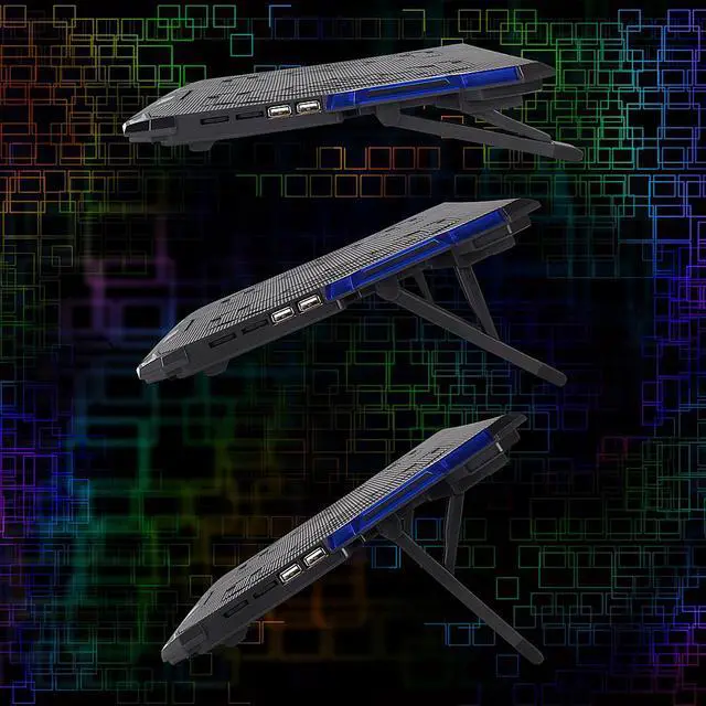 Alt view image 7 of 7 - Enhance Cryogen Gaming Laptop Cooling Stand