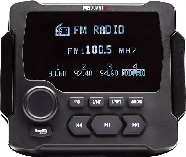 Alt view image 9 of 14 - MB Quart GMR-LCD 3.5" LCD Marine/Off-Road Multimedia Receiver Am/FM/Bluetooth