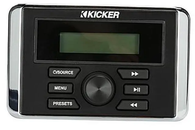 Alt view image 11 of 20 - Kicker 46KMC3 Marine-Grade Stereo Receiver with Built-In Amplifier