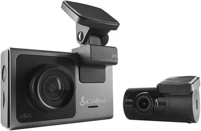 Alt view image 4 of 20 - Cobra SC 400D Dual-View Smart Dash Cam with Rear-View Accessory Cam 6412686 - Black