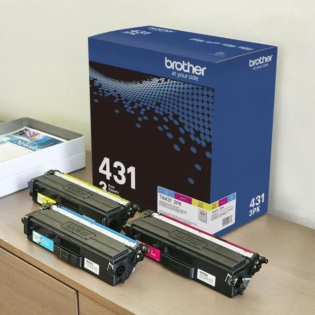 Alt view image 11 of 20 - Brother International - TN4313PK - Brother TN-431 Toner Cartridge - Cyan, Magenta, Yellow - Laser - Standard Yield -