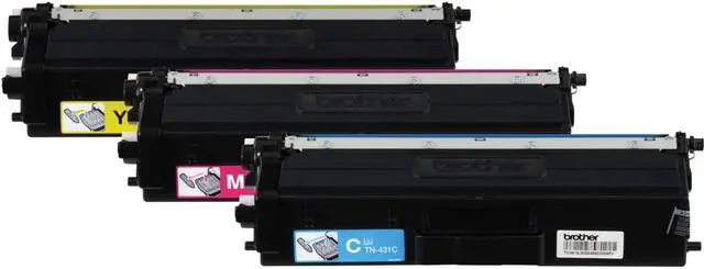 Alt view image 9 of 20 - Brother International - TN4313PK - Brother TN-431 Toner Cartridge - Cyan, Magenta, Yellow - Laser - Standard Yield -
