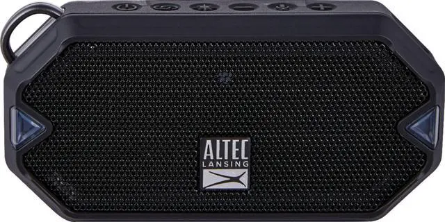Alt view image 2 of 12 - altec lansing hydramini wireless bluetooth speaker, ip67 waterproof usb c rechargeable battery with 6 hours playtime, compact, shockproof, snowproof, everything proof (black)