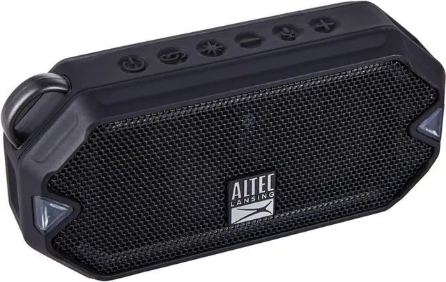 Alt view image 4 of 12 - altec lansing hydramini wireless bluetooth speaker, ip67 waterproof usb c rechargeable battery with 6 hours playtime, compact, shockproof, snowproof, everything proof (black)