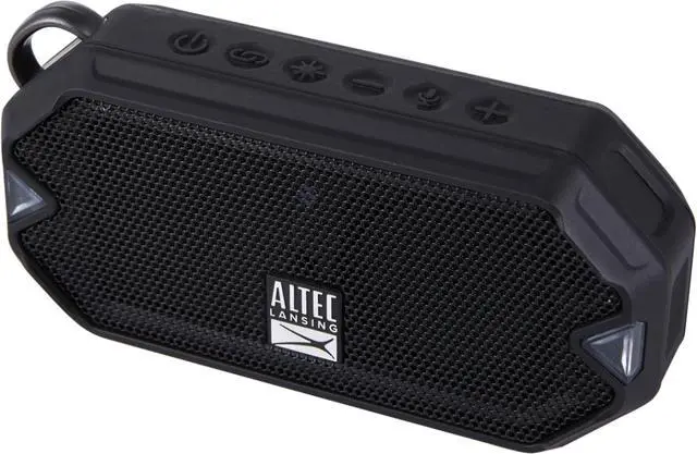 Alt view image 7 of 12 - altec lansing hydramini wireless bluetooth speaker, ip67 waterproof usb c rechargeable battery with 6 hours playtime, compact, shockproof, snowproof, everything proof (black)