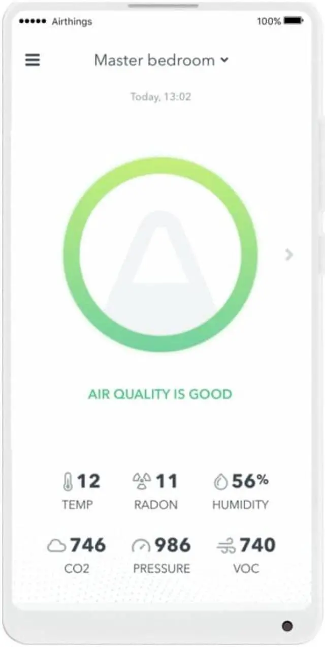Alt view image 14 of 15 - Airthings Wave Plus Indoor Air Monitor w/ Radon Detection App & Web Dashboard