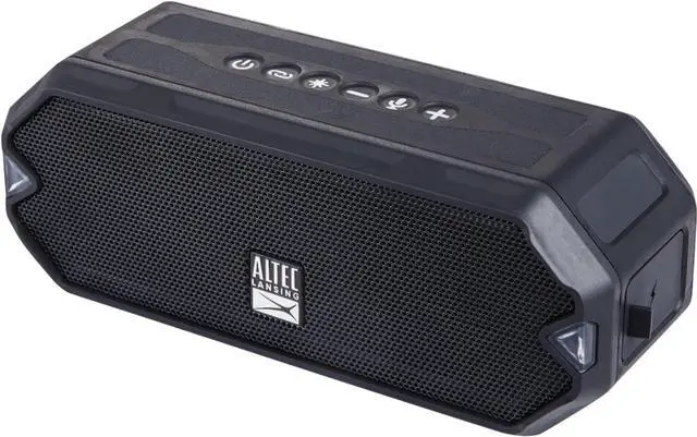 Alt view image 3 of 20 - Altec Lansing IMW1200 Hydrajolt Wireless Bluetooth Waterproof Portable Speaker (Black)