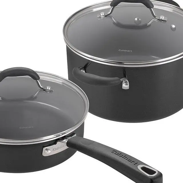 Alt view image 4 of 4 - Cuisinart Advantage Aluminum Ceramica XT Nonstick 11-Piece Cookware Set - Black