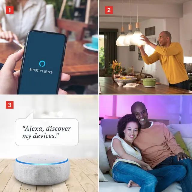 Alt view image 10 of 15 - Sengled Smart Light Bulbs, Color Changing Alexa Light Bulb Bluetooth Mesh, Smart