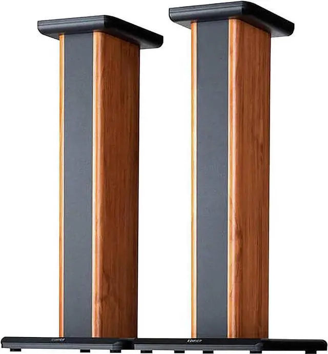 Alt view image 14 of 14 - Edifier SS02 S1000DB / S2000PRO Wood Grain Speaker Stands Enhanced Audio Listening Experience For Home Theaters