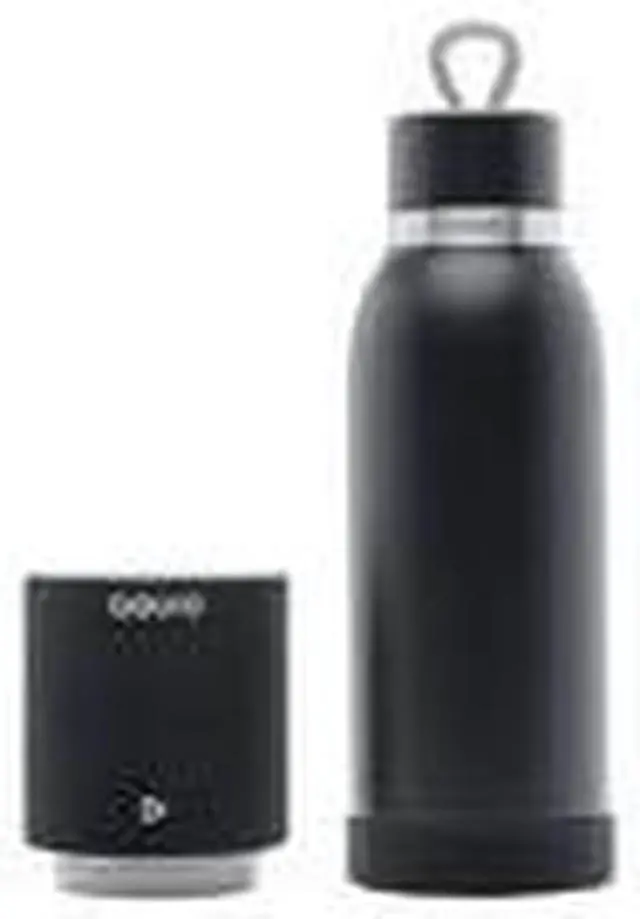 Alt view image 12 of 12 - iHome Steel Insulated Bottle with Rechargeable Bluetooth Speaker Midnight Speakers and Alarm Clocks